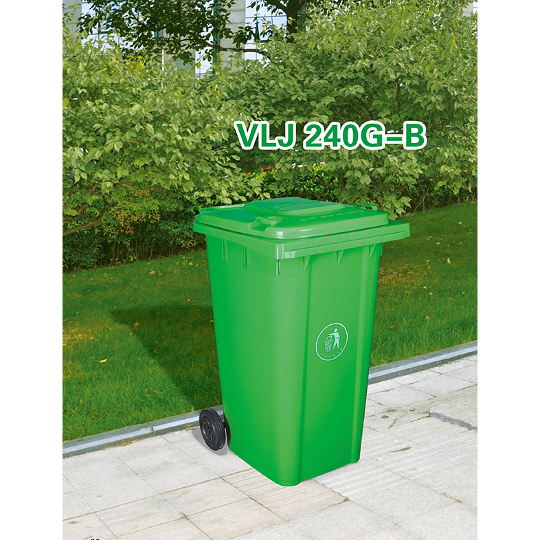 Plastic trash can VLJ-240-G-B